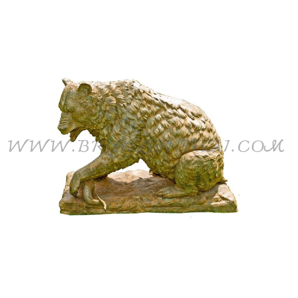 Bear Bronze Sculpture