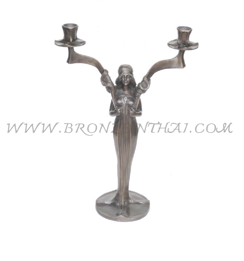 Candlestick Bronze Sculpture