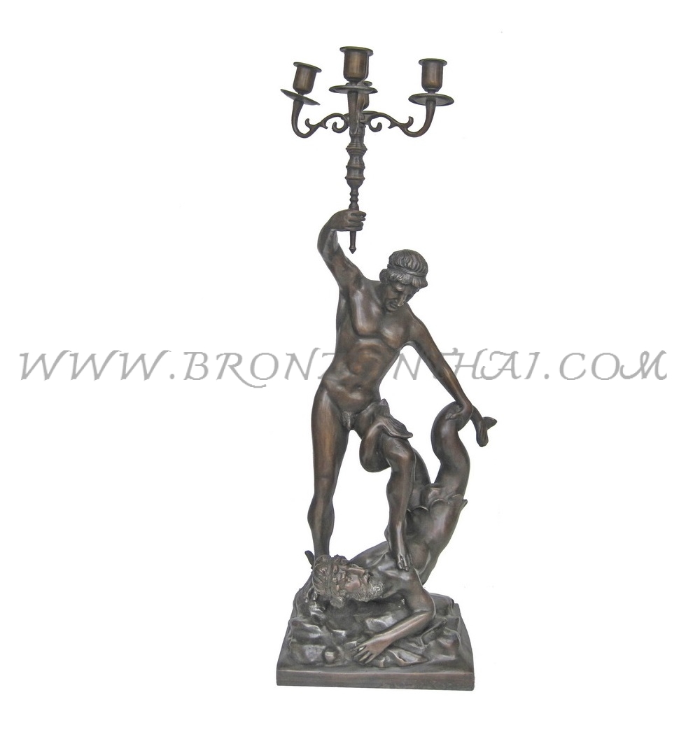 Candlestick Bronze Sculpture