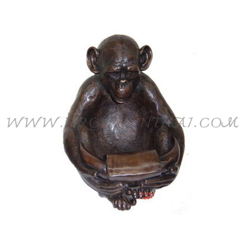 Monkey Bronze Sculpture