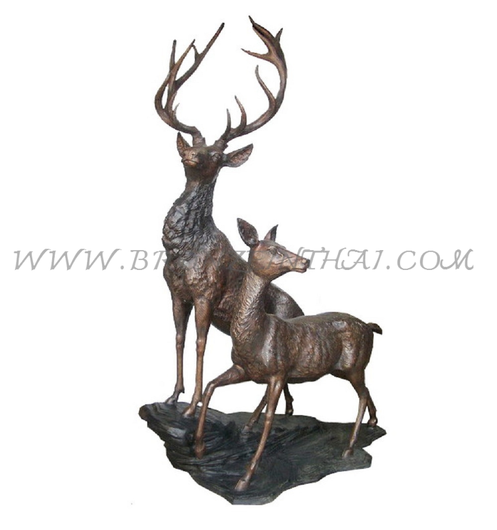 Deer Bronze Sculpture