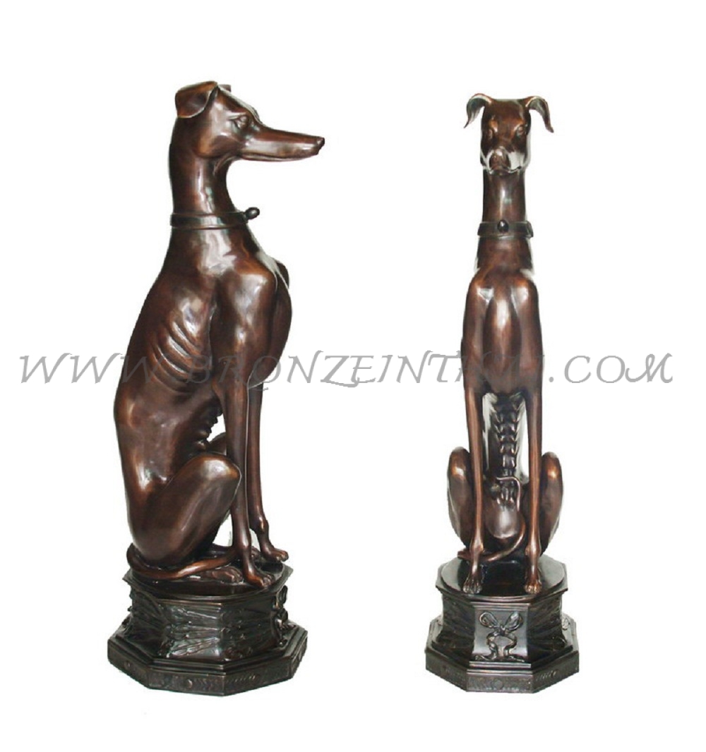 Dog Bronze Sculpture