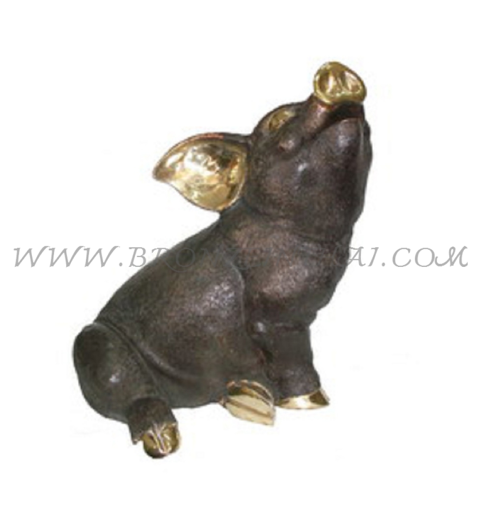 Pig Bronze Sculpture
