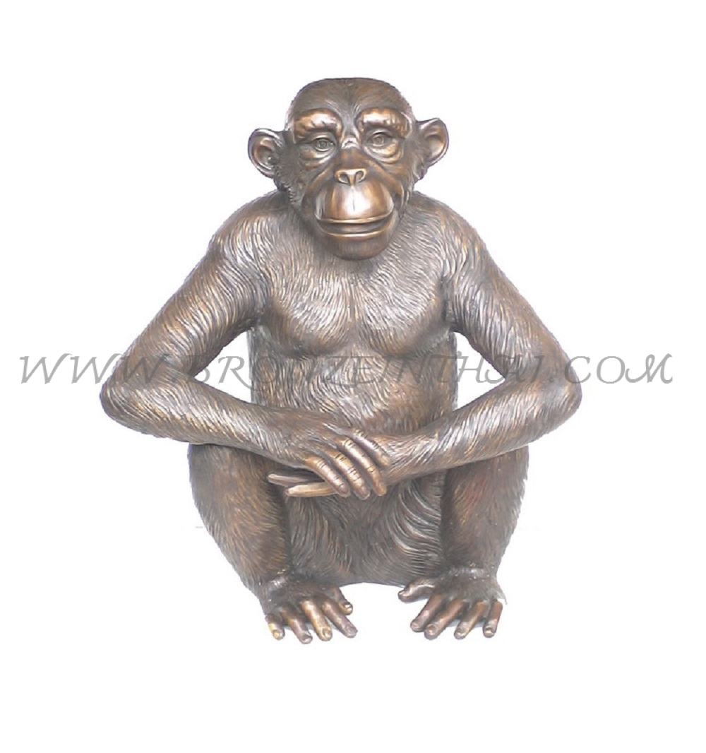 Monkey Bronze Sculpture