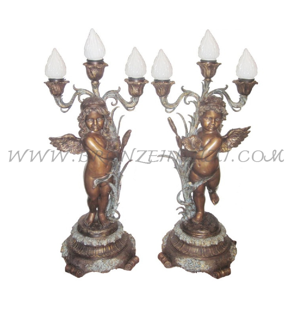 Lamp Bronze Sculpture