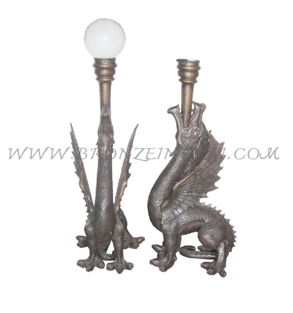 Lamp Bronze Sculpture