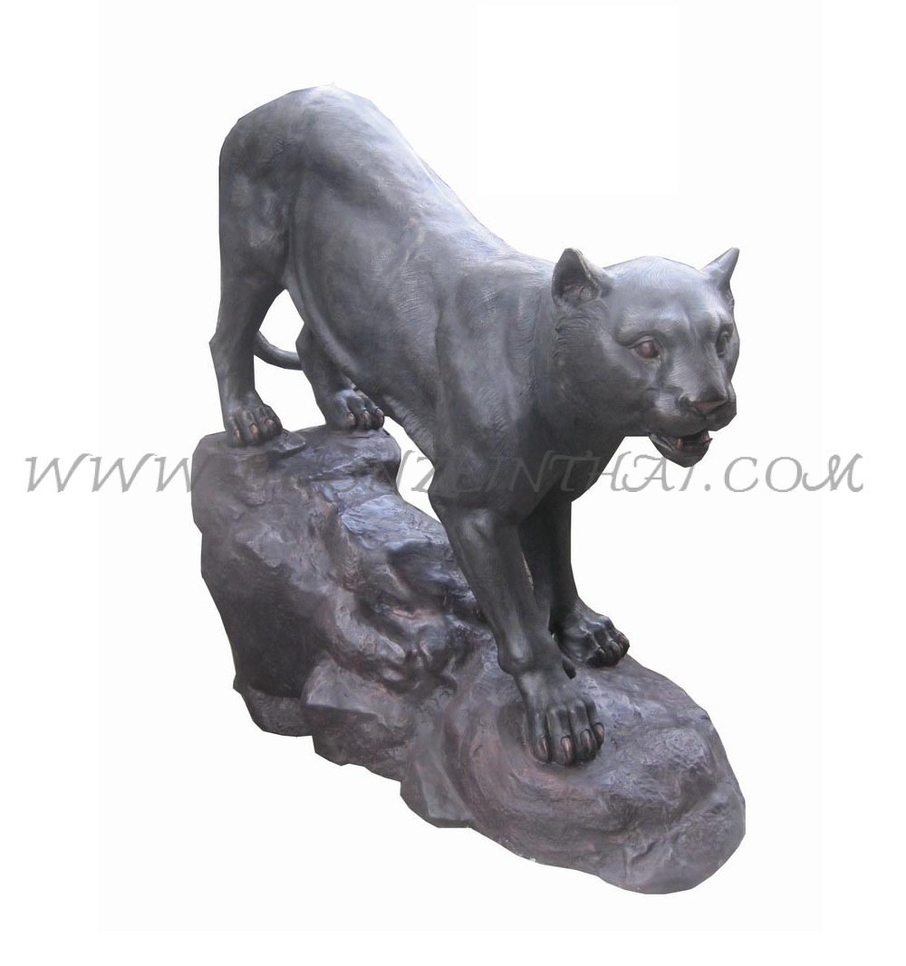 Tiger Bronze Sculpture