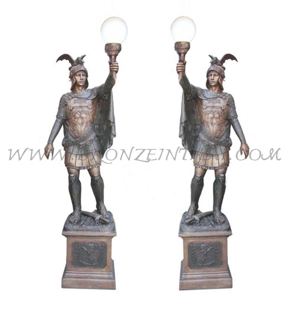 Lamp Bronze Sculpture