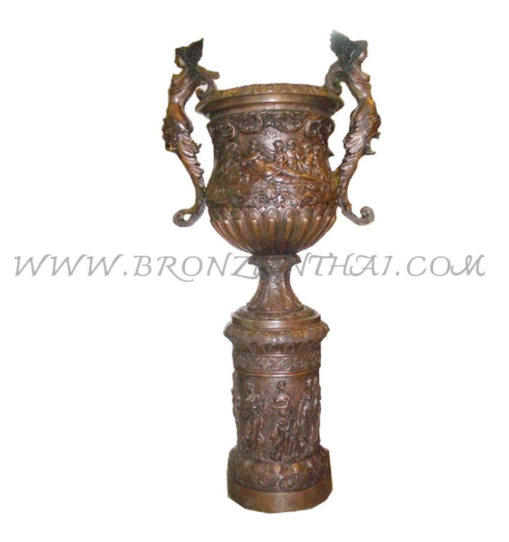 Planter Bronze Sculpture