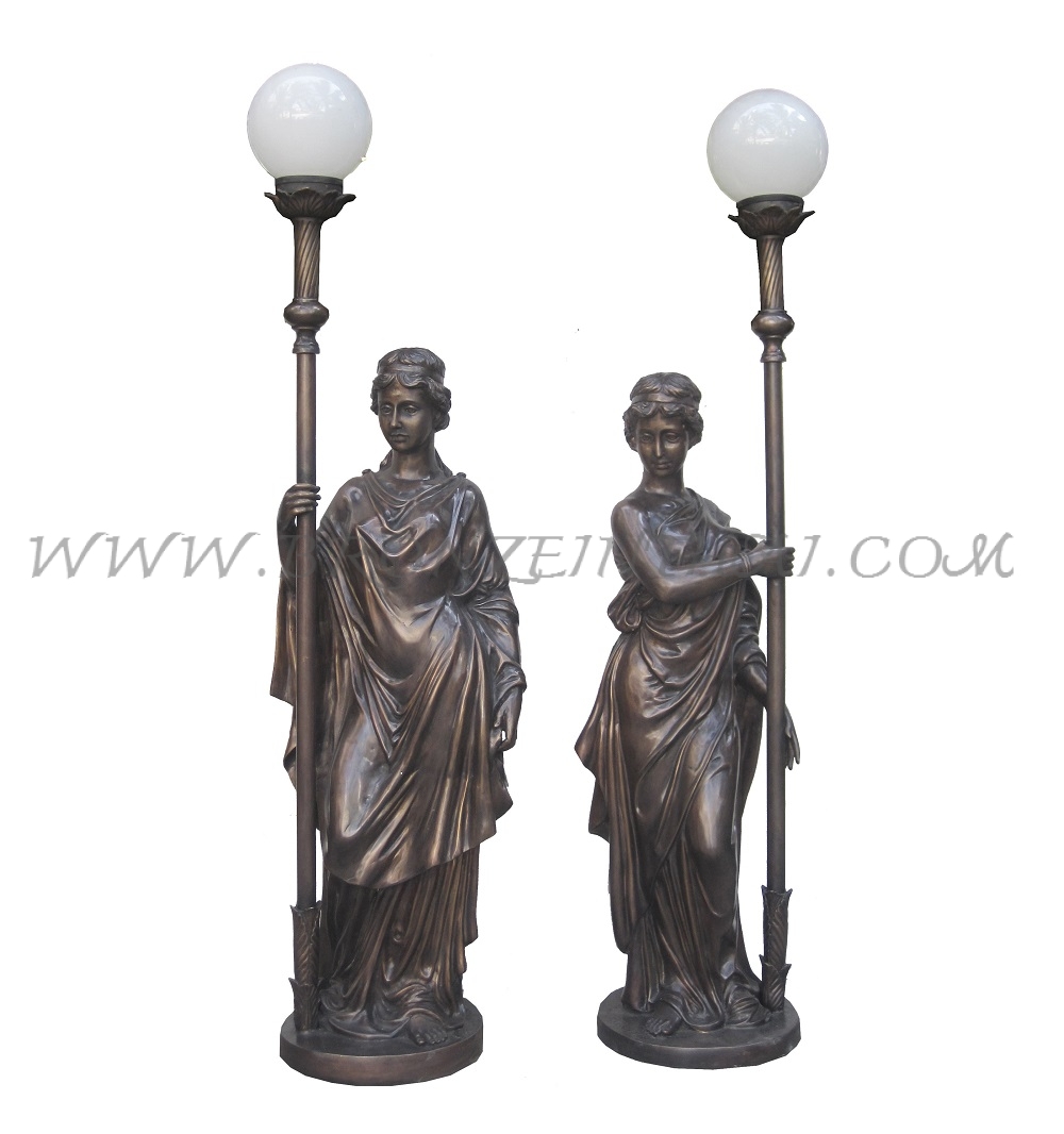 Lamp Bronze Sculpture