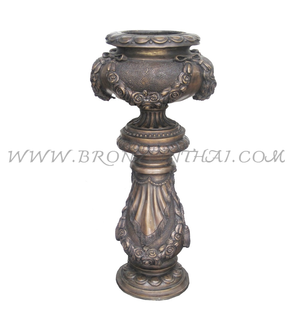 Planter Bronze Sculpture