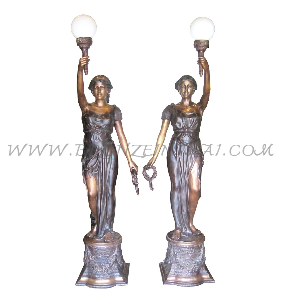 Lamp Bronze Sculpture