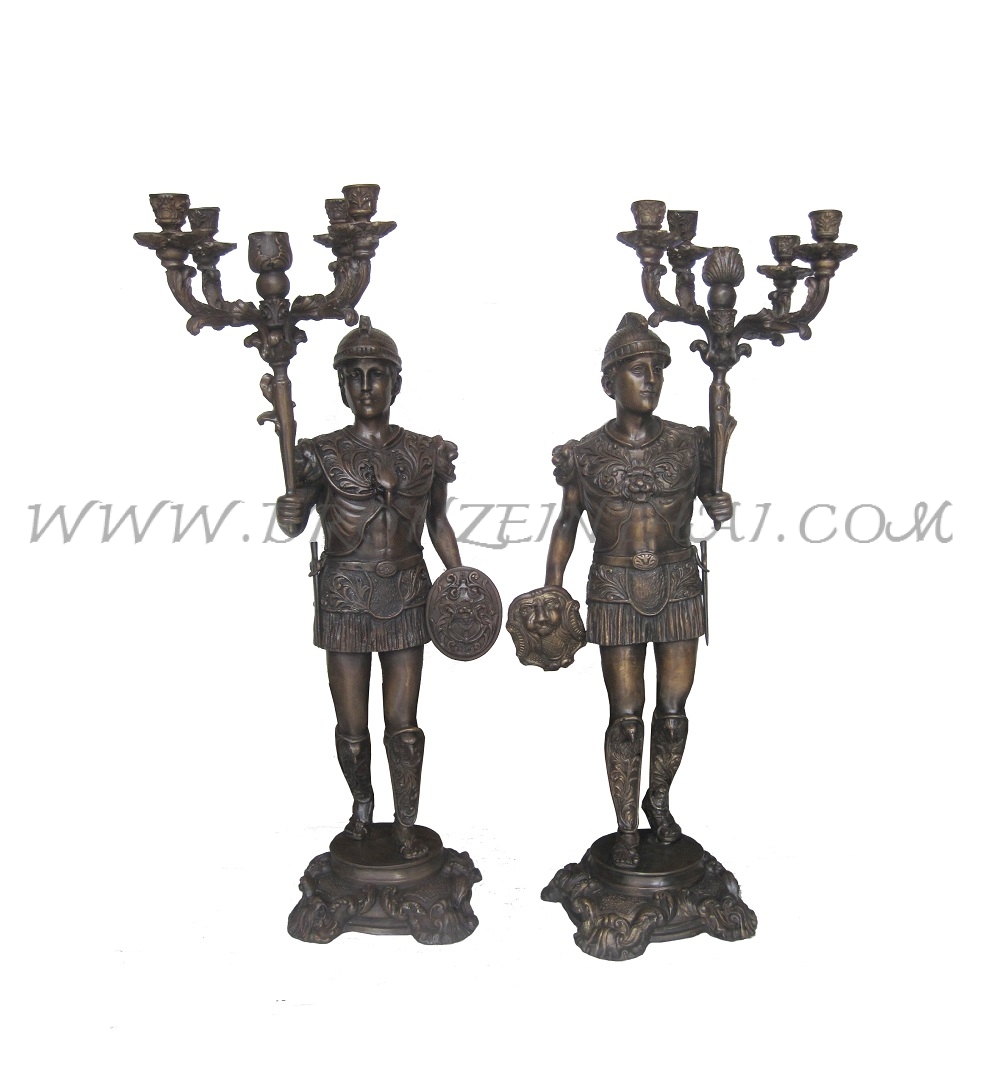 Candlestick Bronze Sculpture