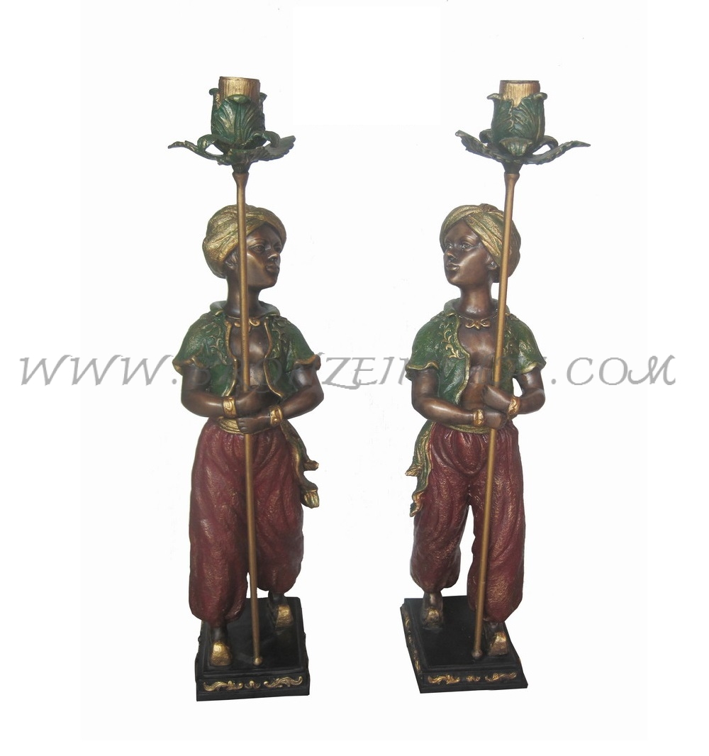 Candlestick Bronze Sculpture