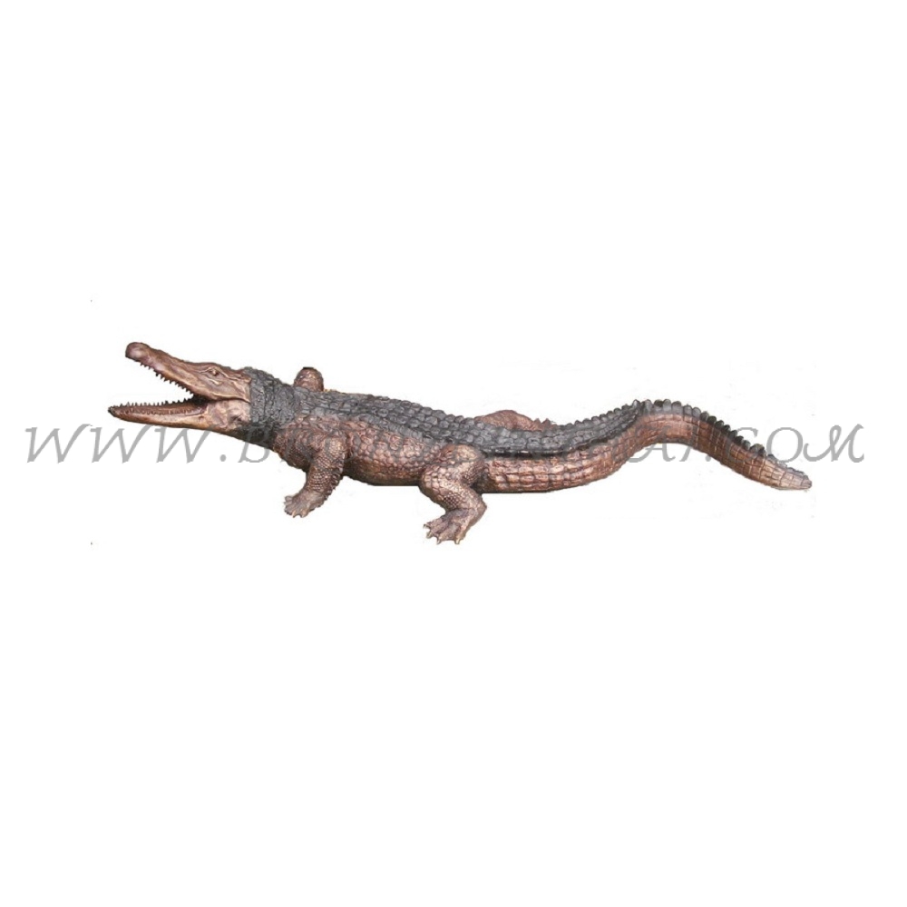 Crocodile Bronze Sculpture