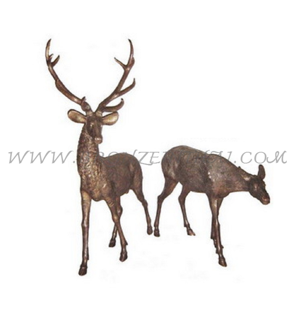 Deer Bronze Sculpture