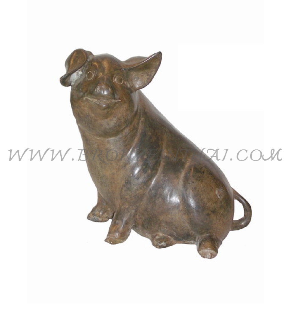 Pig Bronze Sculpture