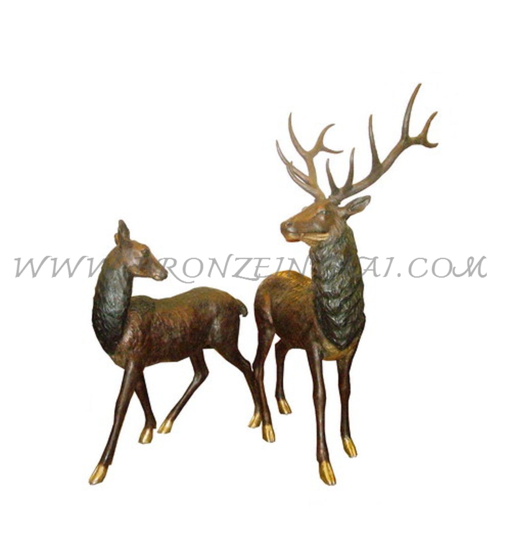 Deer Bronze Sculpture