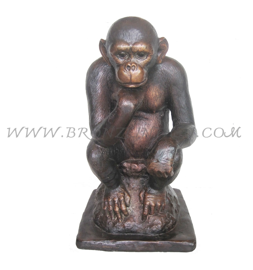 Monkey Bronze Sculpture