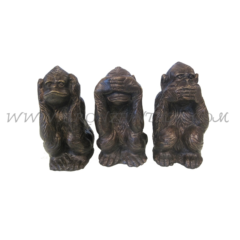 Monkey Bronze Sculpture